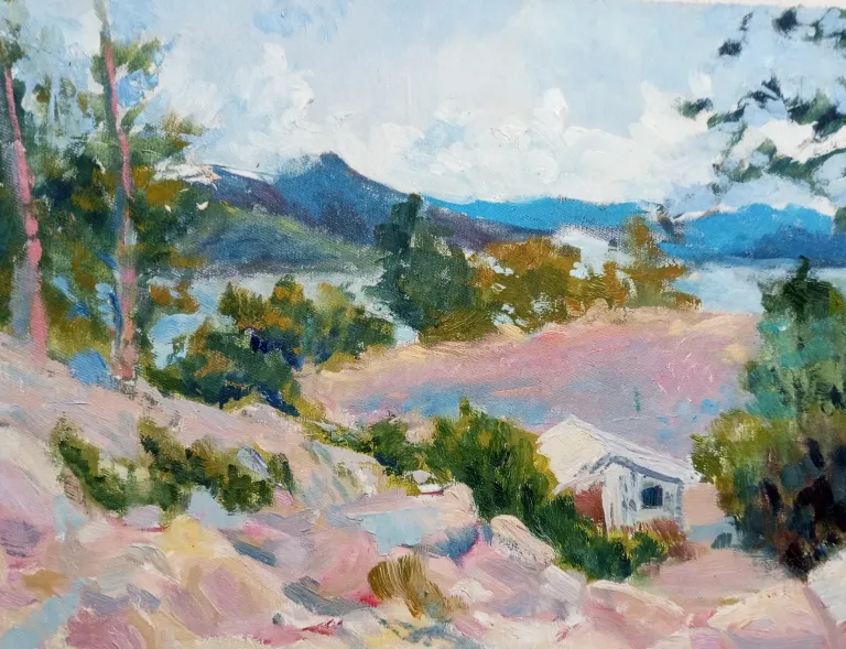 “Viaje al sur”: pinturas de Olmo Miccio en el Puerto