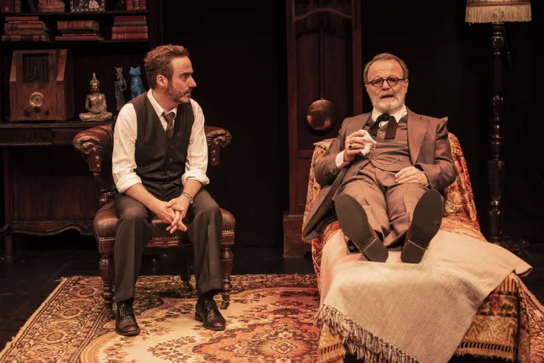 Luis Machín y Javier Lorenzo en “La última sesión de Freud”