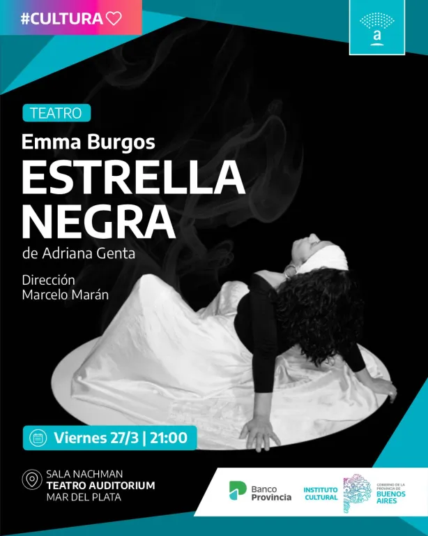 Emma Burgos celebra sus 50 años de teatro con la reposición de  "Estrella Negra"