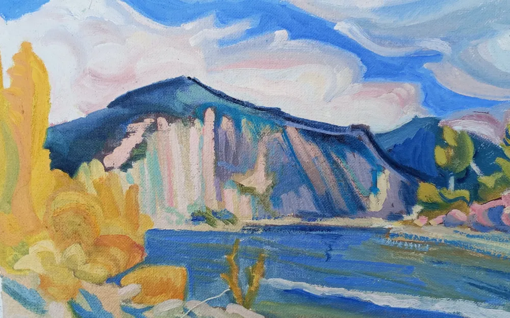 Muestra "Viaje al sur" pinturas de Olmo Miccio en el Puerto