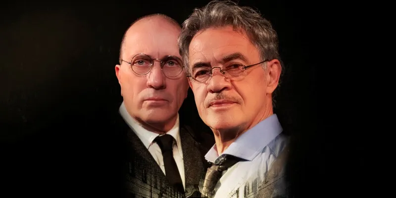 Jean Pierre Noher y Ernesto Claudio en “El Cazador y el buen nazi”