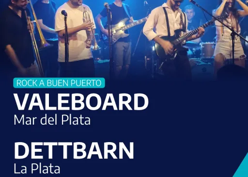 “Valeboard” y “Dettbarn” en el ciclo “El rock a buen puerto”